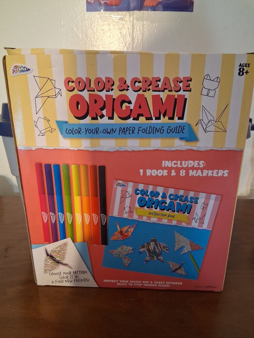Color & Crease Origami Color-Your-Own Paper Folding Kit - Picture 2 of 2